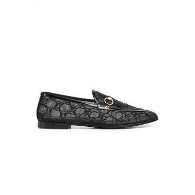 GUCCI WOMEN'S GG CRYSTAL GUCCI JORDAAN LOAFER 835483